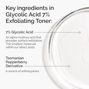 The Ordinary Glycolic Acid 7% Exfoliating Toner, Brightening and Smoothing Daily Toner for More Even-Looking Skin Tone